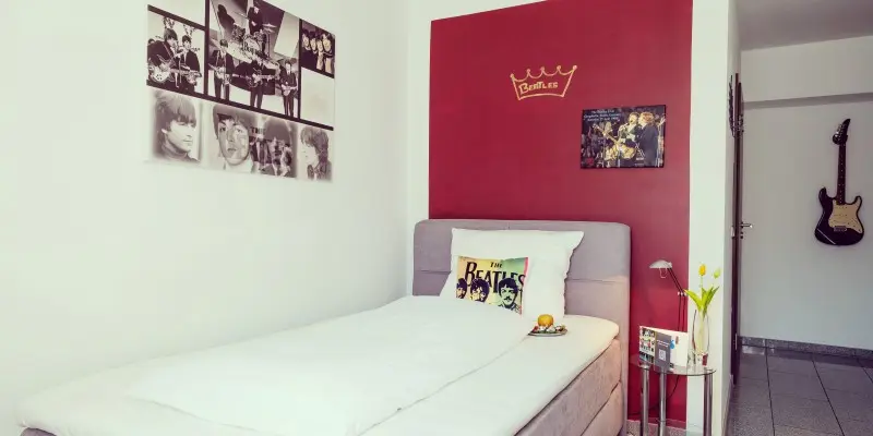 Einzelzimmer im Art Hotel Körschen