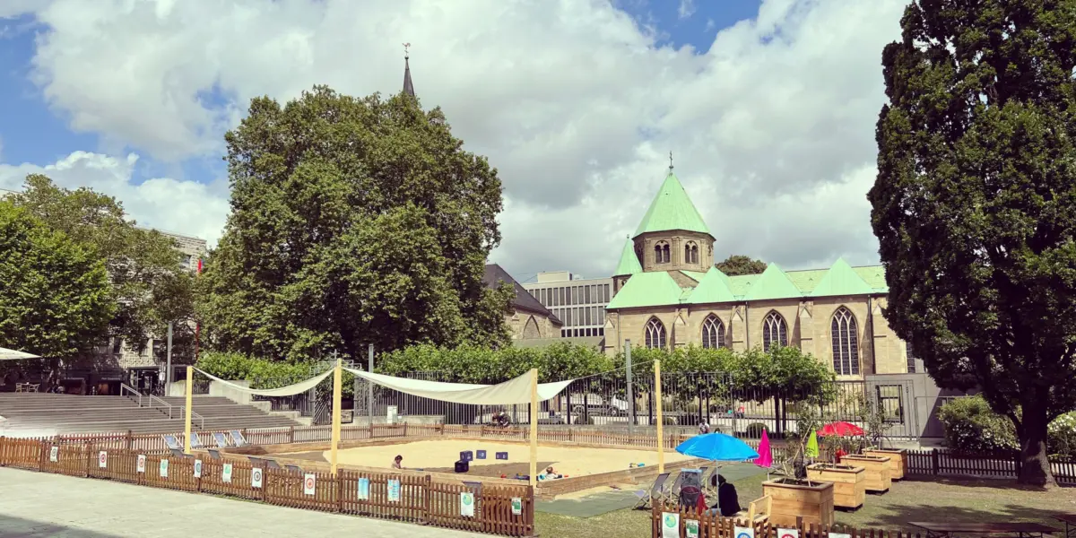 Citysandkasten auf dem Burgplatz