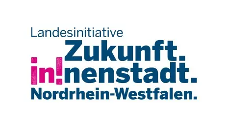 Logos der Fördergeber des Programms Zukunftsfähige Innenstädte und Ortszentren NRW