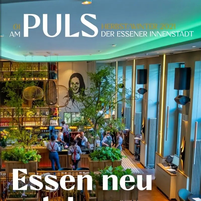 Titelseite Am Puls der Essener Innenstadt, Herbst/Winter 2021