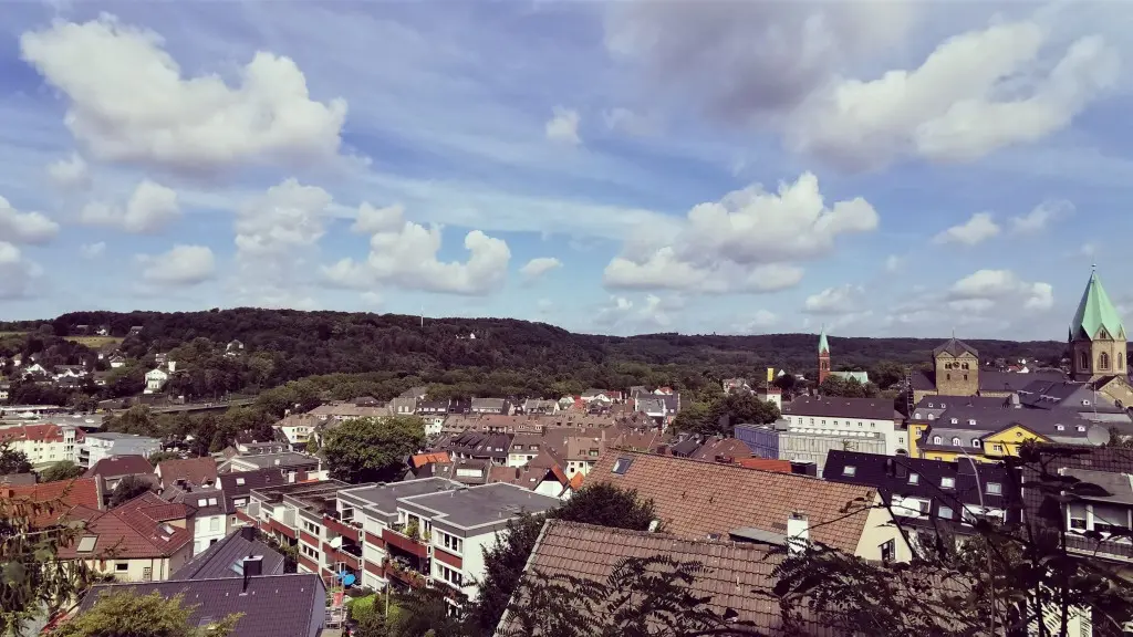 Aussicht an der Stadtmauer in Werden am Kettwiger PanoramaSteig