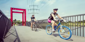 Radfahrende beim Raderlebnistag in Essen